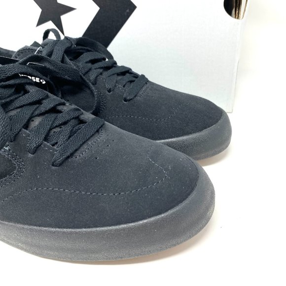 Converse Tennis Sneakers Men's Size 166019C Checkpoint Pro Ox Black Suede Low - Picture 8 of 11